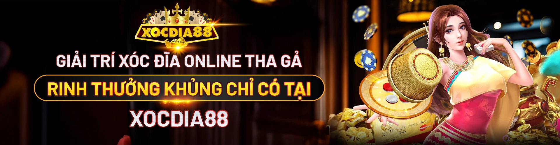 Giải Trí Xóc Đĩa Online Tha Gả - Rinh Thưởng Khủng Chỉ Có Tại XOCDIA88 (LOGO)